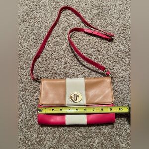 Spartina 449 Pink and Tan Women's Crossbody Bag